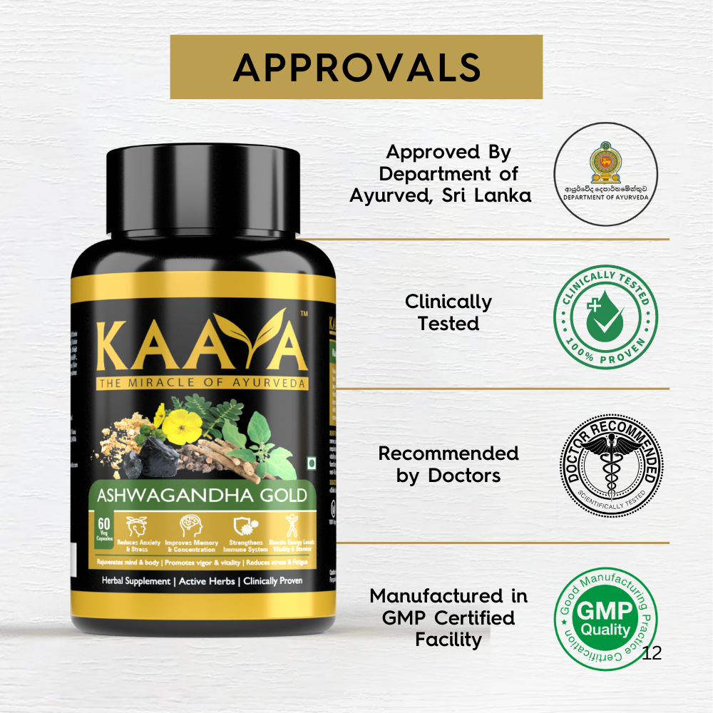 100% Pure Himalayan Shilajit Resin - 20 Gms + Ashwagandha Gold for Extra Strength, Stamina, Improves Endurance, Builds Muscle Mass Vitality, Anxiety and Stress Relief (Combo)