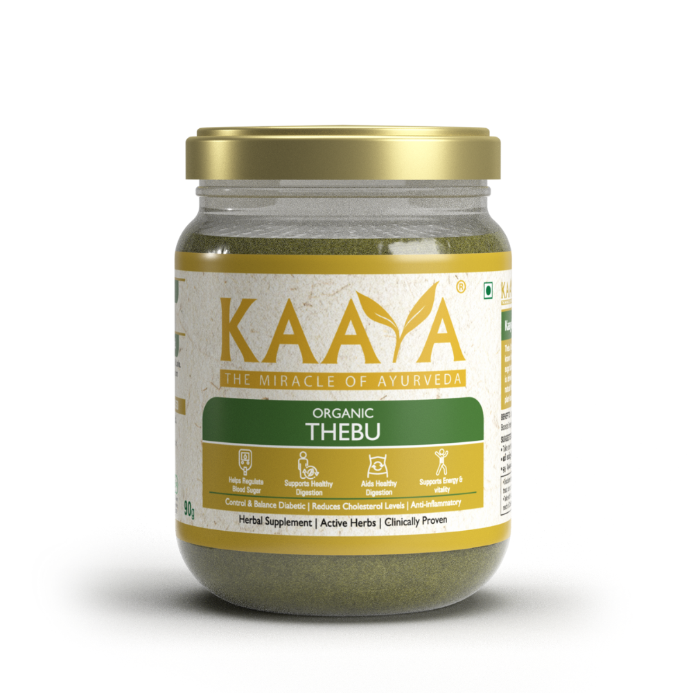 Organic Thebu Powder for Diabetes Control, Cholesterol Balance & Daily Vitality | Dept. of Ayurveda Approved (90g)