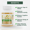 Natural Ashwagandha Capsules + Moringa Capsules for Extra Strength, Performance, Beautiful Skin & Hair Growth(Combo)