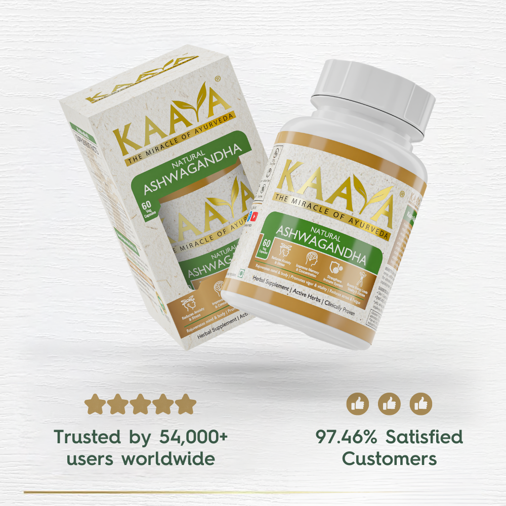 Natural Ashwagandha Capsules + Moringa Capsules for Extra Strength, Performance, Beautiful Skin & Hair Growth(Combo)