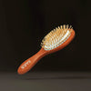 Kaaya Wooden Hair Brush with Bamboo Bristles, Reduces Hair Fall & Breakage, Promotes Healthy Hair Growth, For Men & Women