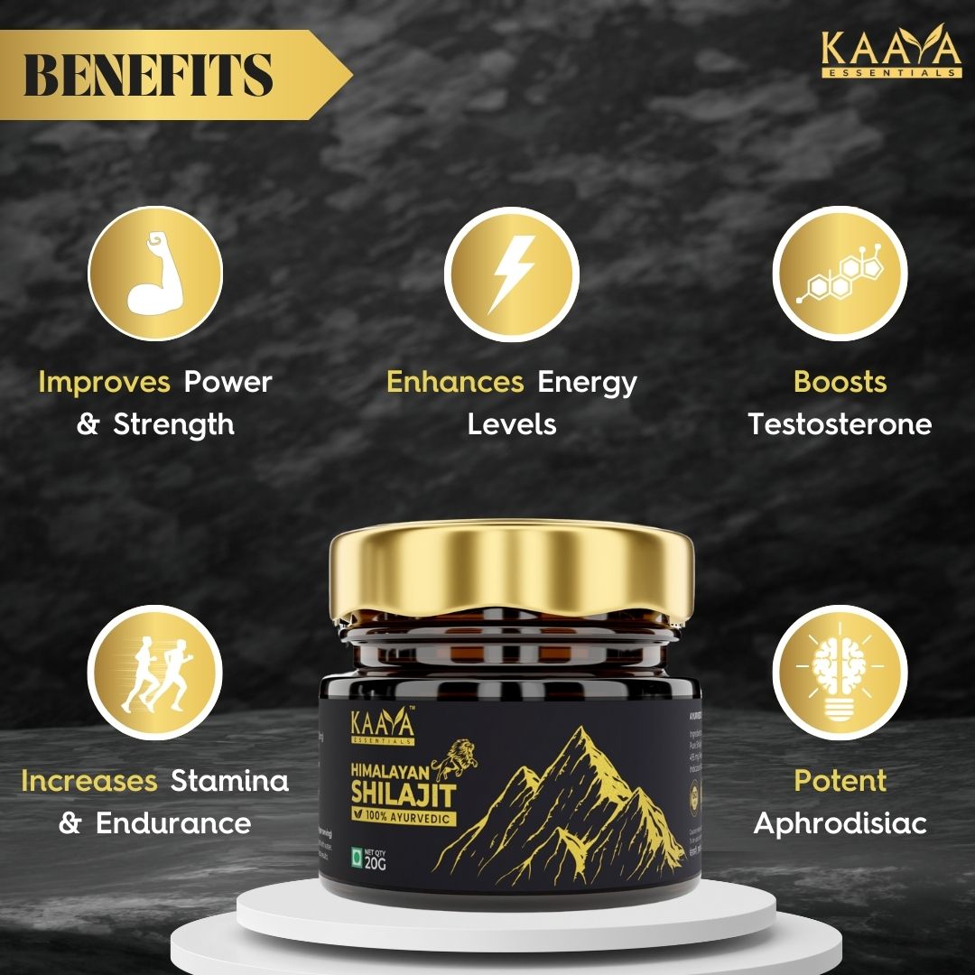 100% Pure Himalayan Shilajit Resin - 20 Gms | Boosts Performance, Strength & Stamina, Improves Endurance & Builds Muscle Mass