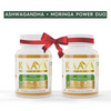 Natural Ashwagandha Capsules + Moringa Capsules for Extra Strength, Performance, Beautiful Skin & Hair Growth(Combo)