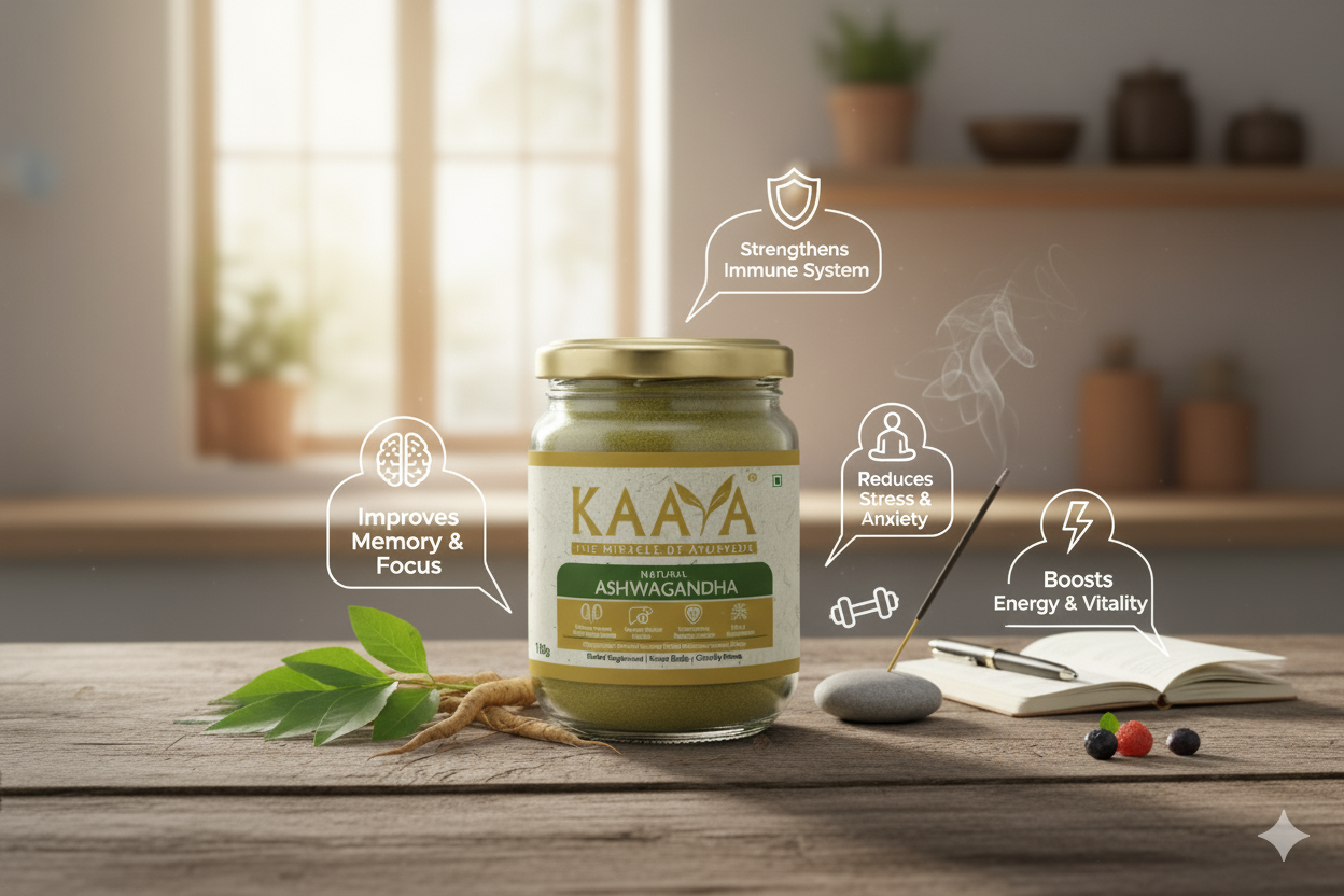 KAAYA Natural Ashwagandha Powder 100g