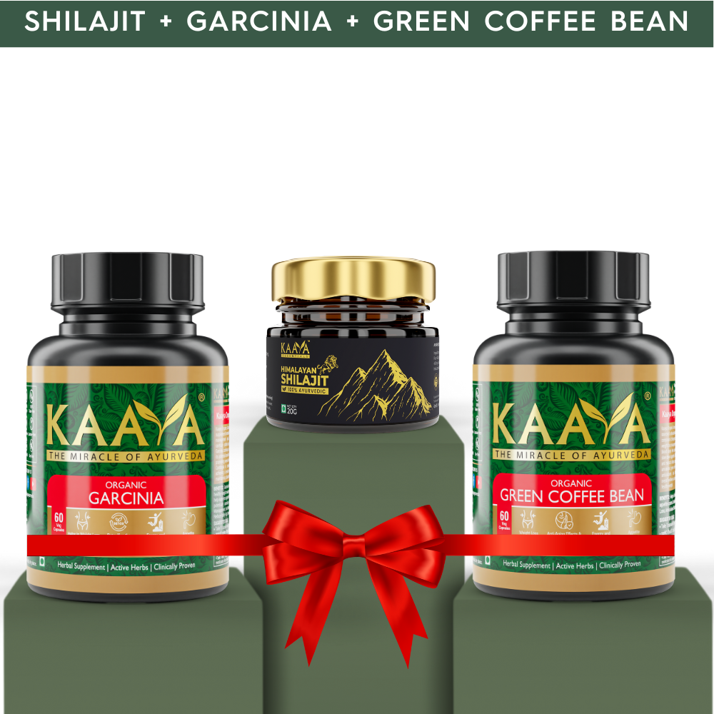 100% Pure Himalayan Shilajit, Garcinia & Green Coffee Capsules – Boosts weight loss, fat burn, muscle growth, stamina, strength & endurance