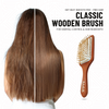 Kaaya Wooden Hair Brush with Bamboo Bristles, Reduces Hair Fall & Breakage, Promotes Healthy Hair Growth, For Men & Women