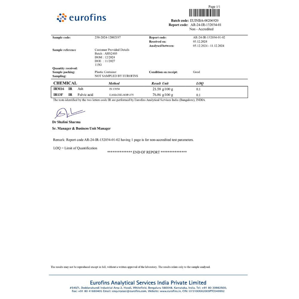 100% Pure Himalayan Shilajit Resin - 20 Gms | Boosts Performance, Strength & Stamina, Improves Endurance & Builds Muscle Mass