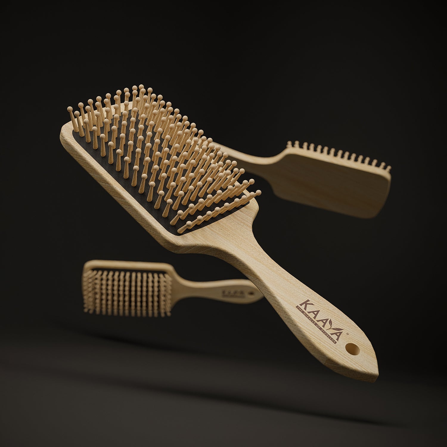 Kaaya Wooden Hair Comb for all Hair Types, Gentle on Scalp